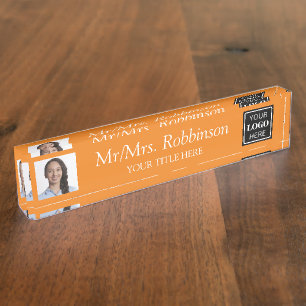 Placa De Nombre Logotipo moderno del equipo de fotografía del entr