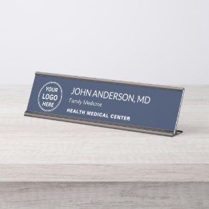 Placa De Nombre Logotipo personalizado de la clínica de atención m