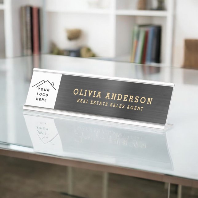 Placa De Nombre Logotipo personalizado Executive Gold Profesional  (Subido por el creador)