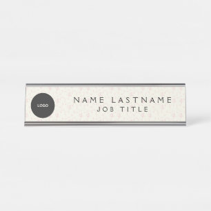 Placa De Nombre Logotipo personalizado Executive Navy Blue Profess