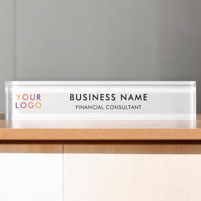 Placa De Nombre Logotipo profesional simple (Subido por el creador)