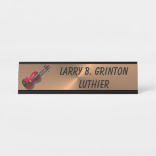 PLACA DE NOMBRE LUTHIER