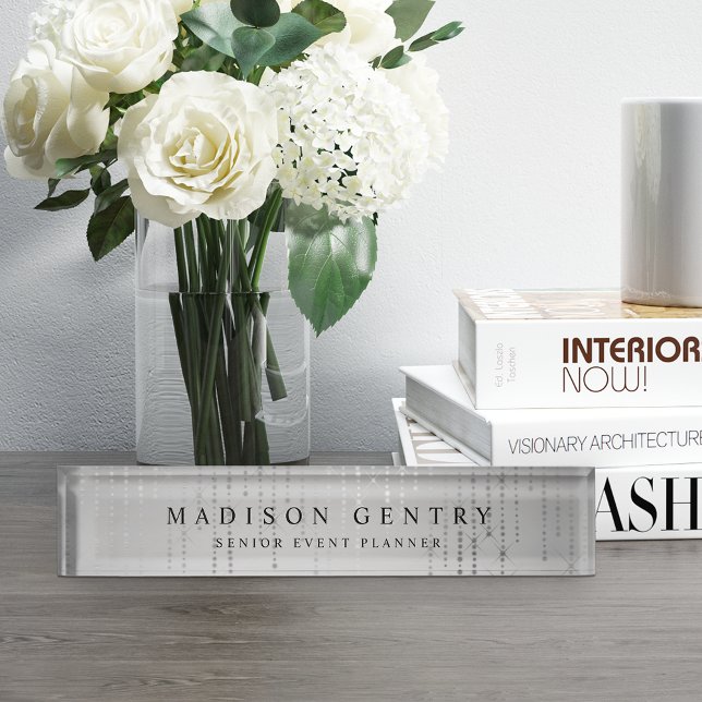 Placa De Nombre Luz de cadena de lluvia plateada personalizada (Subido por el creador)