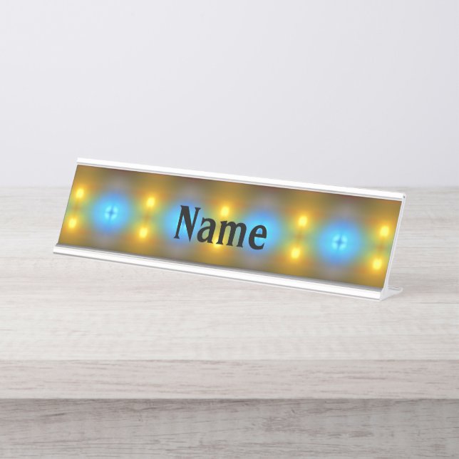 Placa De Nombre Luz y sombra (Anverso)