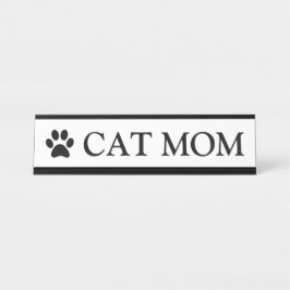 Placa De Nombre Mamá Gata Pata