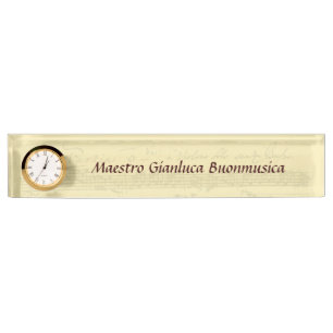 Placa De Nombre Manuscrito de Bach Partita