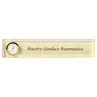 Placa De Nombre Manuscrito de Bach Partita