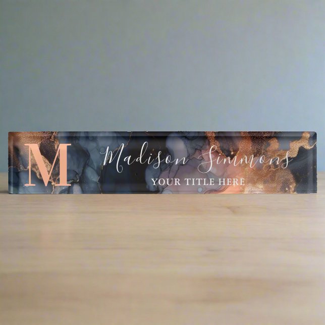 Placa De Nombre Marble acuático - Office profesional (Subido por el creador)