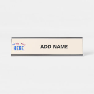 PLACA DE NOMBRE MARCA DE VERIFICACIÓN NATURAL DE PERSONALIZABLE ES