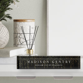 Placa De Nombre Marqués de oro