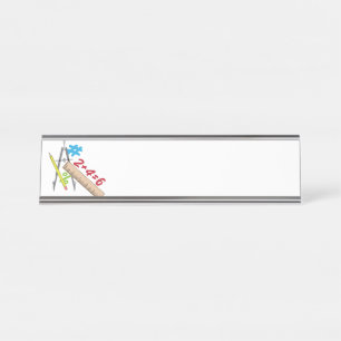 Placa De Nombre Matemáticas