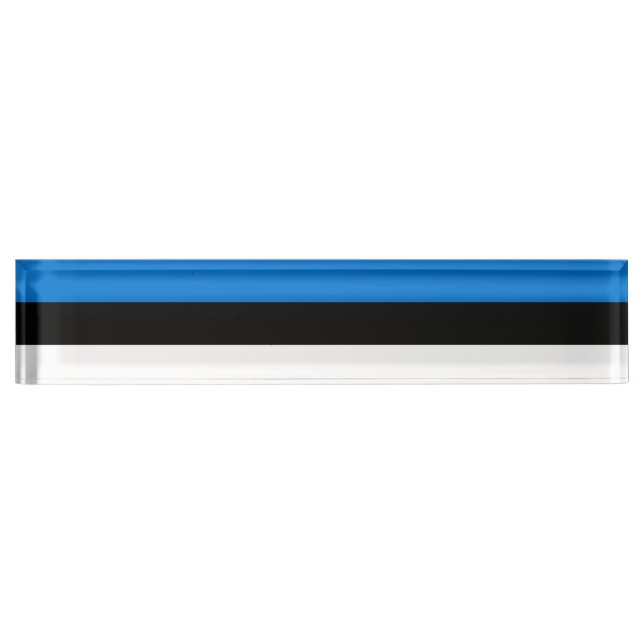 Placa De Nombre Matrícula de escritorio patriótico con bandera de  (Anverso)