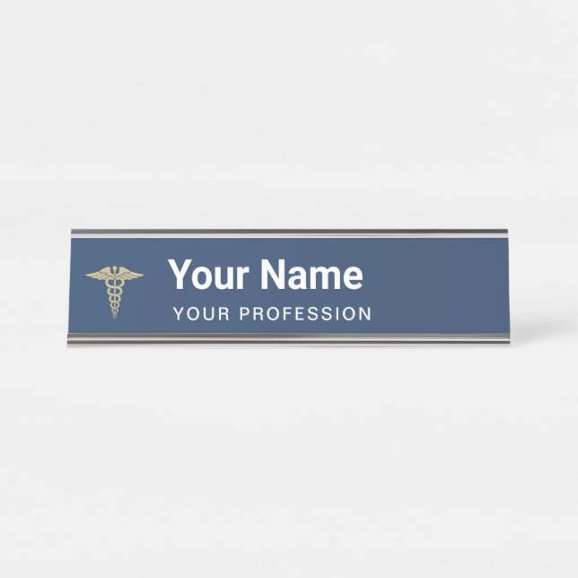 Placa De Nombre Médica de nombre personalizado Enfermero profesion (Anverso)