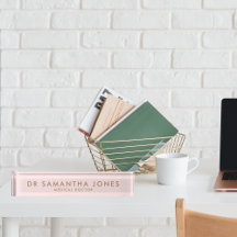 Médica moderno minimalista Personalizado de oro