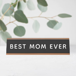 Placa De Nombre Mejor Mamá del Mundo