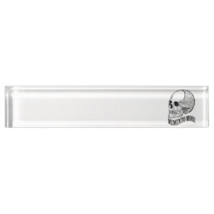 Placa De Nombre Memento mori