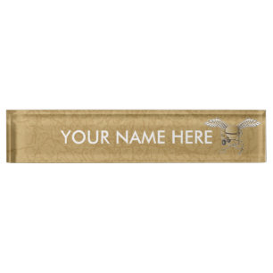 Placa De Nombre Mezclador de hormigón beige