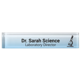 Placa De Nombre Microscopio