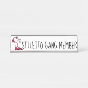 Placa De Nombre "Miembro de STILETTO Gang"