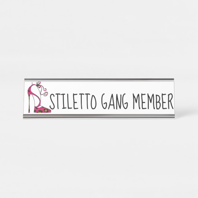 Placa De Nombre "Miembro de STILETTO Gang" (Anverso)