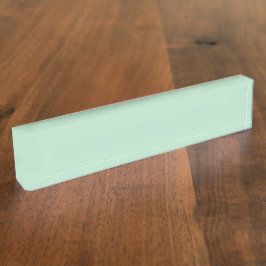 Placa De Nombre Mint Green Desk Nameplate - Elegante y moderno