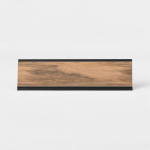Placa De Nombre Mirada de madera del grano del eucalipto natural
