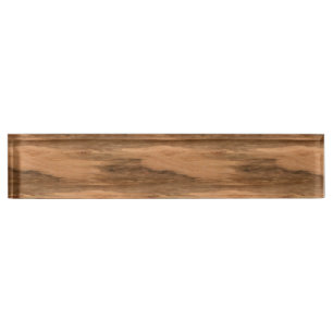 Placa De Nombre Mirada de madera del grano del eucalipto natural