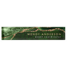 Moda acuarela Emerald Green Gold Purpurina Agate
