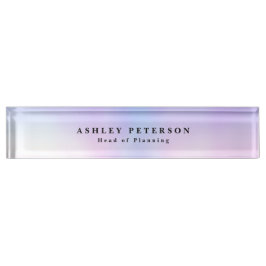 Placa De Nombre Moda Elegant Pearl Background