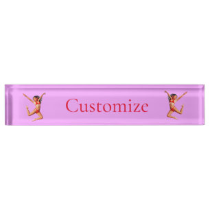 Placa De Nombre Modelo de baile bikini Thunder_Cove