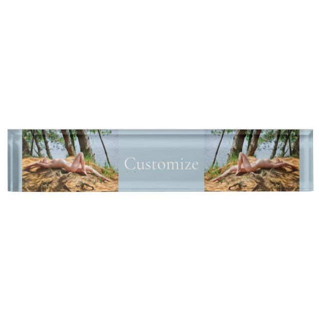 Placa De Nombre Modelo femenino de baños de sol Thunder_Cove (Anverso)