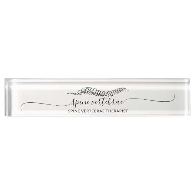 Placa De Nombre Modern Minimalist Orthopedic student (Anverso)