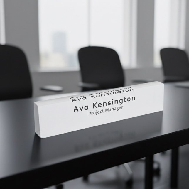 Placa De Nombre Modern Minimalist Personalized Desk Name Plate  (Subido por el creador)