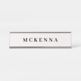 Placa De Nombre Moderna empresa personalizada de Home Office