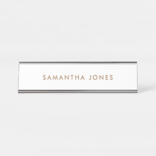 Placa De Nombre Moderno minimalista