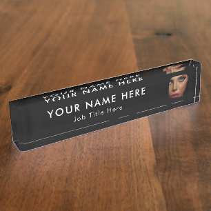Placa De Nombre Moderno profesional de fotografía empresarial en n
