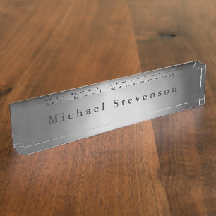 Placa De Nombre Moderno y moderno Personalizado personal