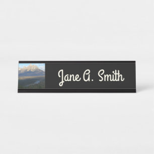 Placa De Nombre Montañas de Jackson Hole (Parque Nacional Grand Te