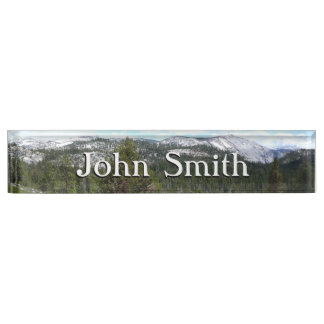 Placa De Nombre Montañas Sierra Nevada II desde Yosemite