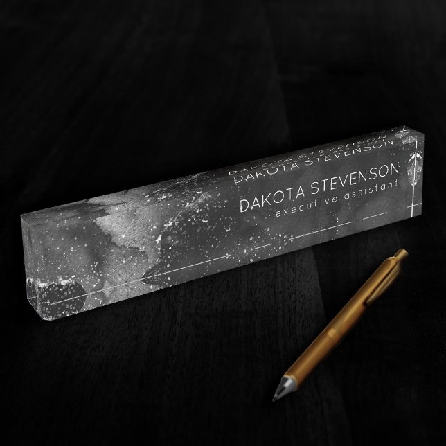 Placa De Nombre Moody Agate | Sólo Purpurina de Gótico de Vamipía  (Subido por el creador)