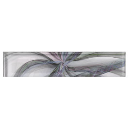 Placa De Nombre Movimientos de filigrana abstracto moderno girator