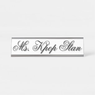 Placa De Nombre MS. Kpop Stan