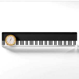 PLACA DE NOMBRE MÚSICA DEL PIANO