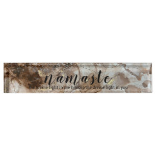 Placa De Nombre Namaste Acrylic Desk Name Plate
