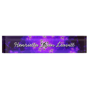 Placa De Nombre Nameplate Fractal