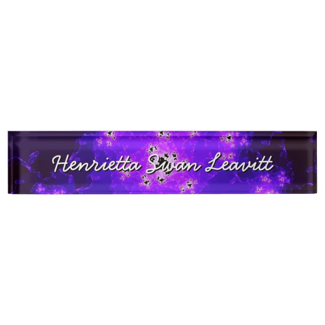 Placa De Nombre Nameplate Fractal (Anverso)