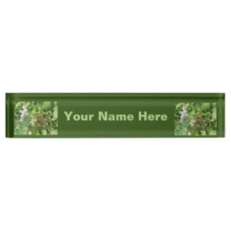 Placa De Nombre Nameplate Personalizado de la libélula negra común