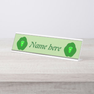 Placa De Nombre Navidades malolientes Bruselas Sprout Personalizad