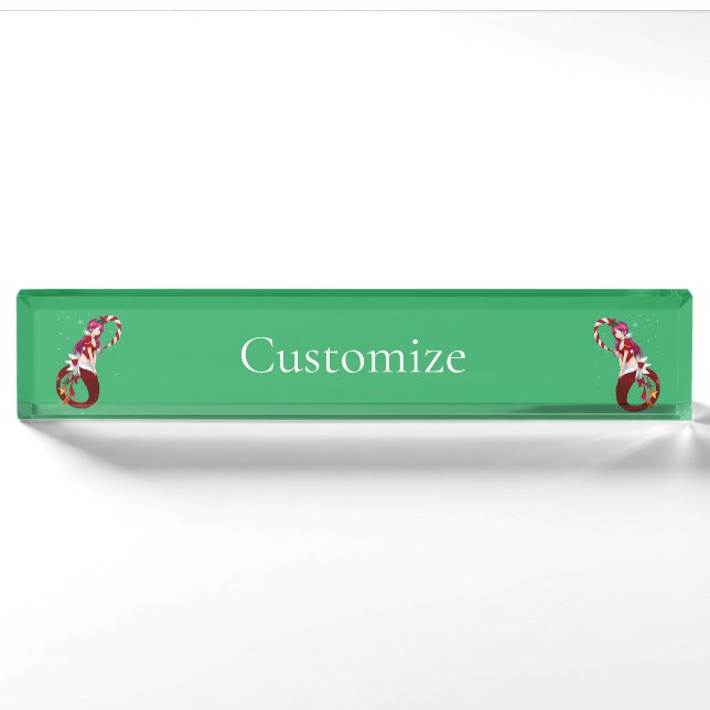 Placa De Nombre Navidades Pixie Mermaid Thunder_Cove (Anverso)