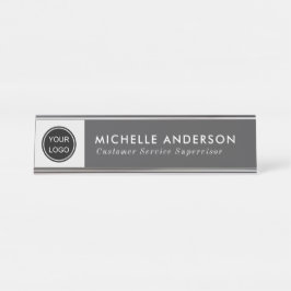 Placa De Nombre Negocio personalizado profesional